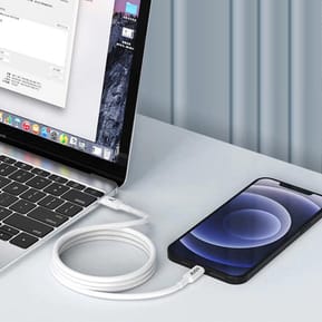 Akashi Câble Eco USB-C vers Lightning Blanc (1 m) — image 3