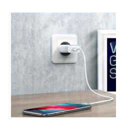 Akashi Câble Eco USB-C vers Lightning Blanc (1 m)
