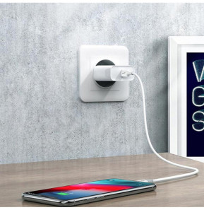 Akashi Câble Eco USB-C vers Lightning Blanc (1 m)