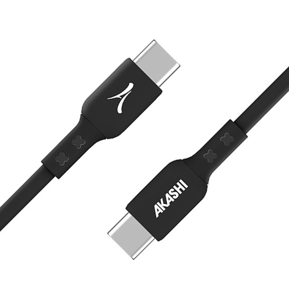 Akashi Câble renforcé USB-C vers USB-C (Noir - 3m)