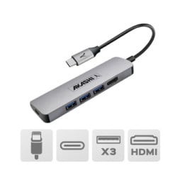 Akashi Hub USB Type-C 5-en-1
