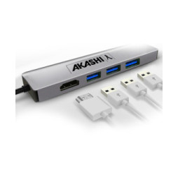 Akashi Hub USB Type-C 5-en-1