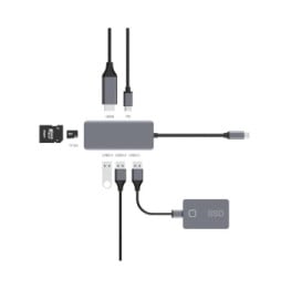 Akashi Hub USB Type-C 7-en-1