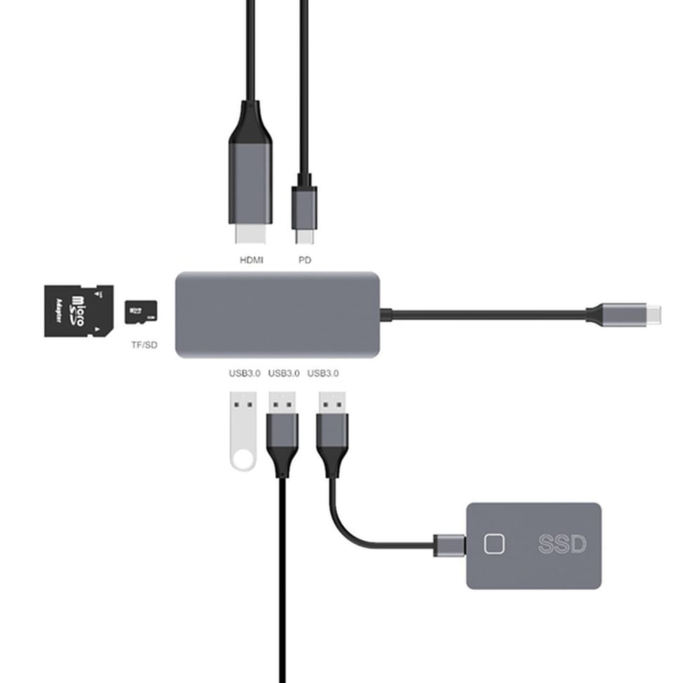 Akashi Hub USB Type-C 7-en-1 — image 4