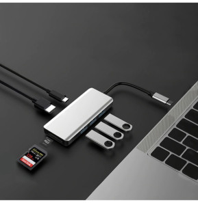 Akashi Hub USB Type-C 7-en-1