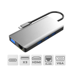 Akashi Hub USB Type-C 9-en-1