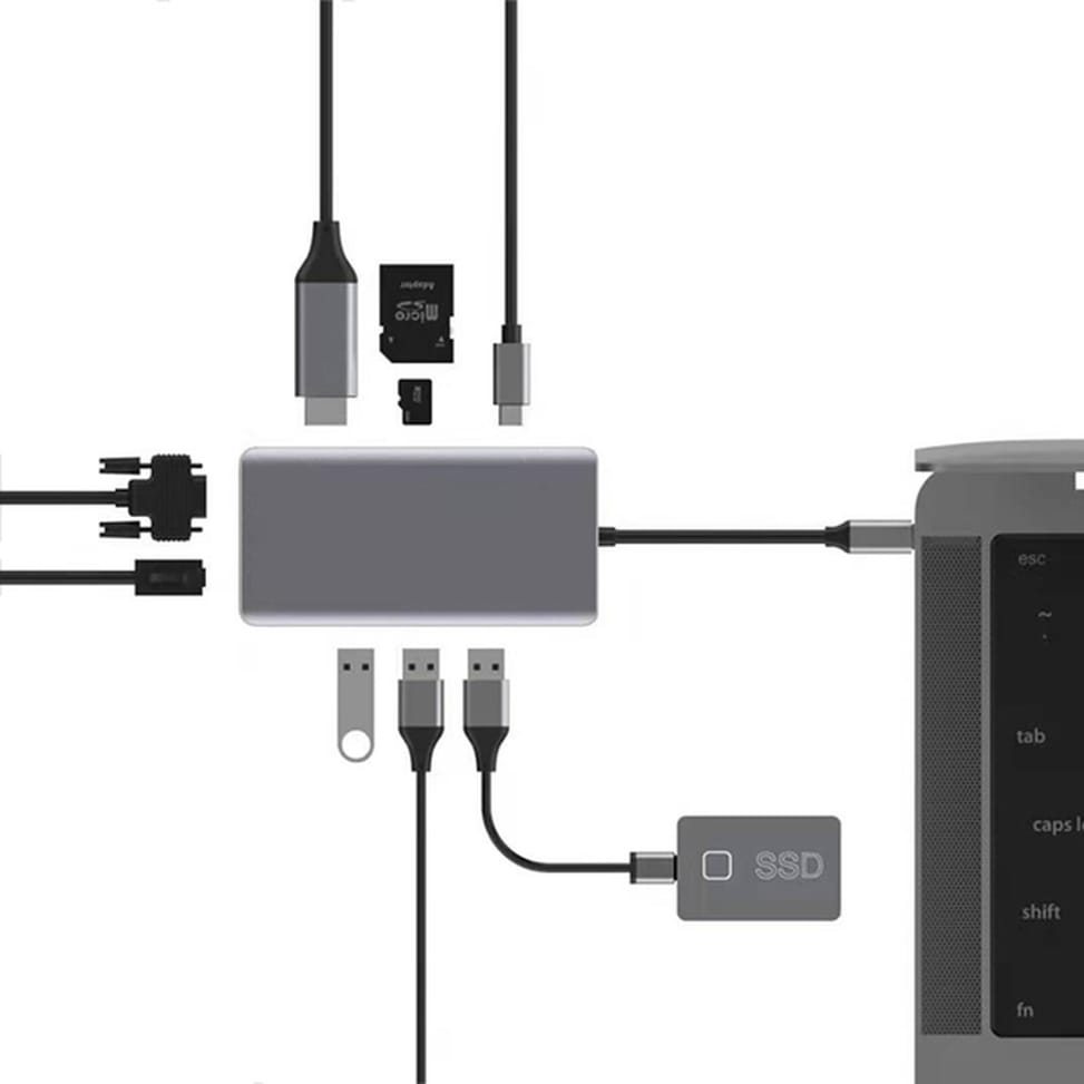 Akashi Hub USB Type-C 9-en-1 — image 4