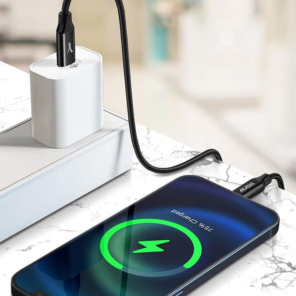 Akashi Câble Eco Kevlar USB-C vers USB-C Noir (1.5 m) — image 4