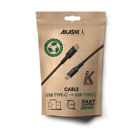 Akashi Câble Eco Kevlar USB-C vers USB-C Noir (1.5 m) — image 5