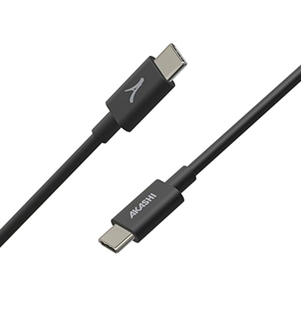 Akashi Câble Eco USB-C vers USB-C Noir (1 m)
