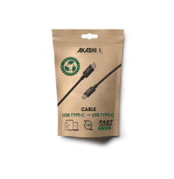 Akashi Câble Eco USB-C vers USB-C Noir (1 m)