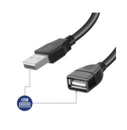 Akyga Adaptateur Hub USB 4 Ports USB 15cm Transfert de données et Charge Noir