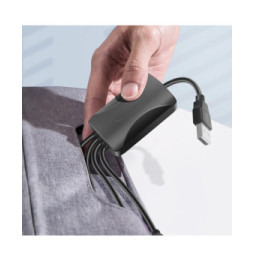 Akyga Adaptateur Hub USB 4 Ports USB 15cm Transfert de données et Charge Noir