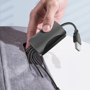 Akyga Adaptateur Hub USB 4 Ports USB 15cm Transfert de données et Charge Noir — image 5