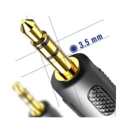 Akyga Câble Audio Auxiliaire Jack 3.5mm vers Jack 3.5mm 1.8m Noir