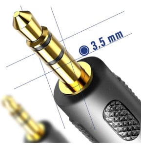 Akyga Câble Audio Auxiliaire Jack 3.5mm vers Jack 3.5mm 1.8m Noir