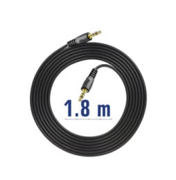 Akyga Câble Audio Auxiliaire Jack 3.5mm vers Jack 3.5mm 1.8m Noir