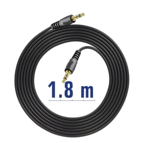 Akyga Câble Audio Auxiliaire Jack 3.5mm vers Jack 3.5mm 1.8m Noir — image 4