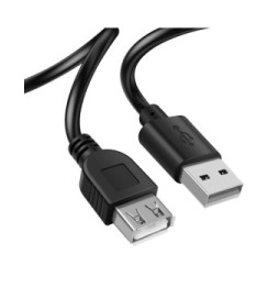 Akyga Câble d'Extension USB vers USB Transfert de Données Rapide Longueur 3m Noir