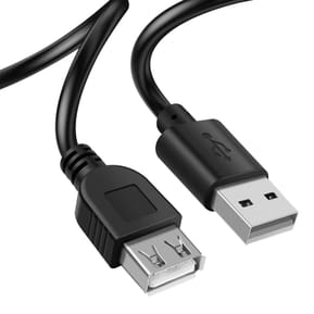 Akyga Câble d'Extension USB vers USB Transfert de Données Rapide Longueur 3m Noir