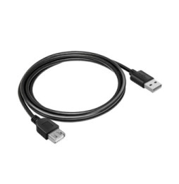 Akyga Câble d'Extension USB vers USB Transfert de Données Rapide Longueur 3m Noir