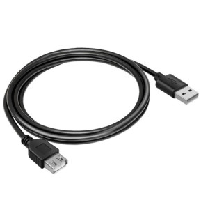 Akyga Câble d'Extension USB vers USB Transfert de Données Rapide Longueur 3m Noir