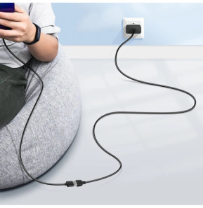Akyga Câble d'Extension USB vers USB Transfert de Données Rapide Longueur 3m Noir