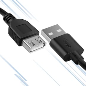 Akyga Câble d'Extension USB vers USB Transfert de Données Rapide Longueur 3m Noir — image 4