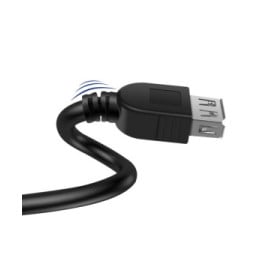 Akyga Câble d'Extension USB vers USB Transfert de Données Rapide Longueur 3m Noir