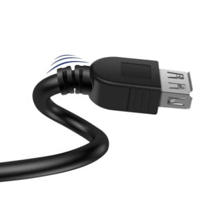 Akyga Câble d'Extension USB vers USB Transfert de Données Rapide Longueur 3m Noir