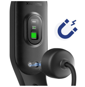 Akyga Câble de Charge USB vers Xiaomi Mi Band 7 / Mi Band 6 / Mi Band 5 50cm Noir