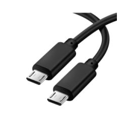Akyga Câble Micro USB vers Micro USB 60cm Recharge et Synchronisation rapide Noir