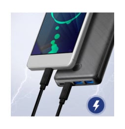 Akyga Câble Micro USB vers Micro USB 60cm Recharge et Synchronisation rapide Noir