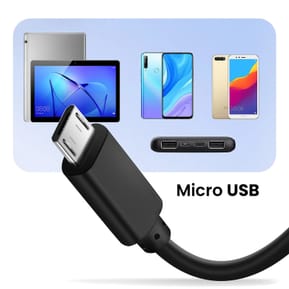 Akyga Câble Micro USB vers Micro USB 60cm Recharge et Synchronisation rapide Noir — image 4