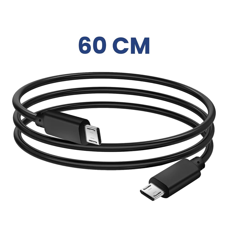Akyga Câble Micro USB vers Micro USB 60cm Recharge et Synchronisation rapide Noir — image 5