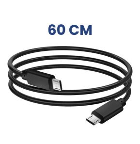 Akyga Câble Micro USB vers Micro USB 60cm Recharge et Synchronisation rapide Noir