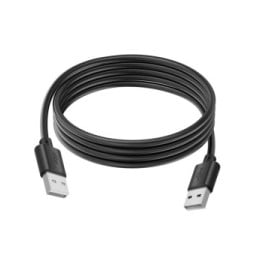 Akyga Câble USB vers USB 2.0 Transfert de Données Rapide Longueur 1.8m Noir