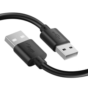 Akyga Câble USB vers USB 2.0 Transfert de Données Rapide Longueur 1.8m Noir — image 2