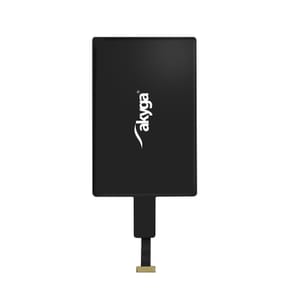 Akyga Nappe de Transformation Charge Sans Fil Qi avec Connecteur Micro USB Noir — image 2