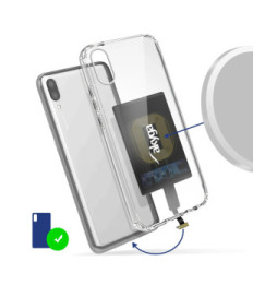 Akyga Nappe de Transformation Charge Sans Fil Qi avec Connecteur Micro USB Noir