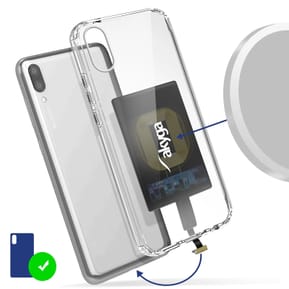 Akyga Nappe de Transformation Charge Sans Fil Qi avec Connecteur Micro USB Noir — image 3
