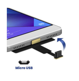 Akyga Nappe de Transformation Charge Sans Fil Qi avec Connecteur Micro USB Noir