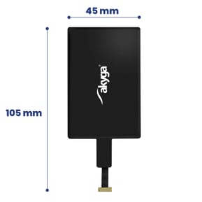 Akyga Nappe de Transformation Charge Sans Fil Qi avec Connecteur Micro USB Noir — image 5