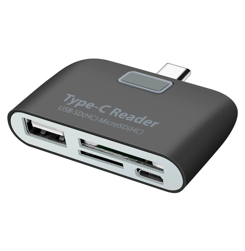Avizar Adaptateur USB-C vers USB et micro USB, Lecteur Carte SD et micro SD