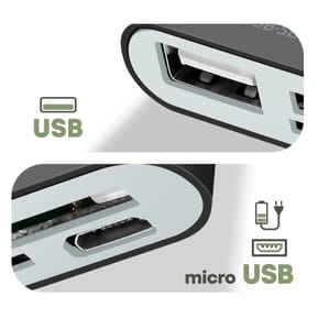 Avizar Adaptateur USB-C vers USB et micro USB, Lecteur Carte SD et micro SD — image 3