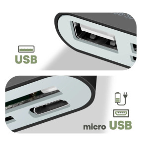 Avizar Adaptateur USB-C vers USB et micro USB, Lecteur Carte SD et micro SD