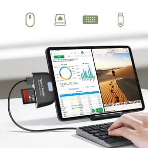 Avizar Adaptateur USB-C vers USB et micro USB, Lecteur Carte SD et micro SD — image 5