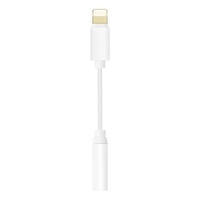 Avizar Adaptateur audio iPhone Lightning mâle vers Jack 3.5mm femelle Blanc — image 2