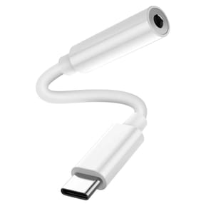 Avizar Adaptateur Audio USB-C vers Jack 3.5mm Son de Haute Qualité Compact Léger Blanc — image 2
