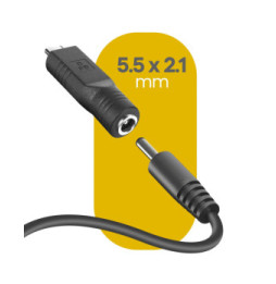 Avizar Adaptateur de Charge DC 5.5 x 2.1mm vers USB-C